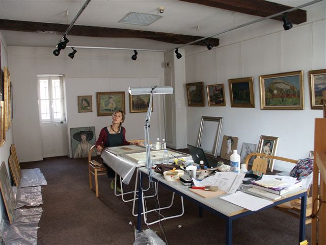 Préparation d’une exposition temporaire au musée Mainssieux à Voiron, mission confiée conjointement à <a href='http://www.restauration-peintures-gamby.com' target='_blank'>Catherine gamby-Garrigos</a>, Pascale Contrino et moi-même.
